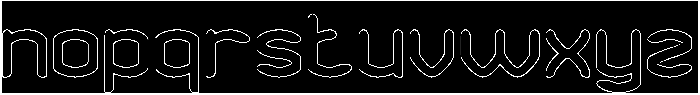 HUNDRED PERCENT-Hollow-Inverse otf (400) Font LOWERCASE