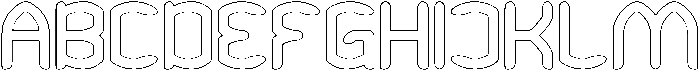 HUNDRED PERCENT-Hollow otf (400) Font UPPERCASE
