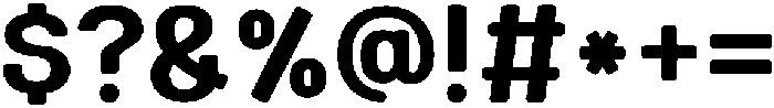 HURetroroundKR Bold otf (700) Font OTHER CHARS