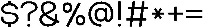 HURetroroundKR Light otf (300) Font OTHER CHARS