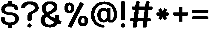 HURetroroundKR Medium otf (500) Font OTHER CHARS