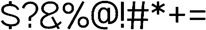 HUSansans Light otf (300) Font OTHER CHARS