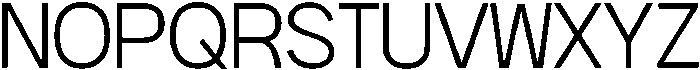 HUSansans Light otf (300) Font UPPERCASE