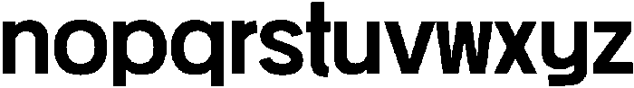 HUSansans Medium otf (500) Font LOWERCASE