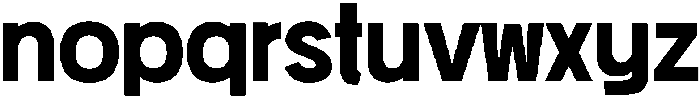 HUSansansKR Bold otf (700) Font LOWERCASE