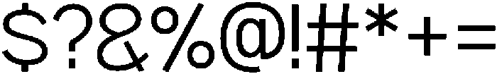 HUSansansKR Light otf (300) Font OTHER CHARS