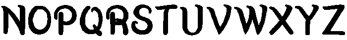 HUSuryeo Bold otf (700) Font UPPERCASE