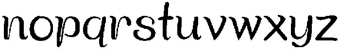 HUSuryeo Regular otf (400) Font LOWERCASE