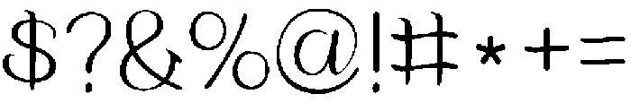HUSuryeoKR Light otf (300) Font OTHER CHARS