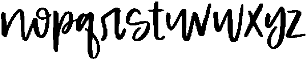 Huckleberry otf (400) Font LOWERCASE