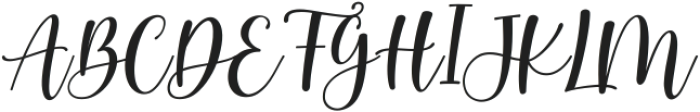 Hudson Italic ttf (400) Font UPPERCASE