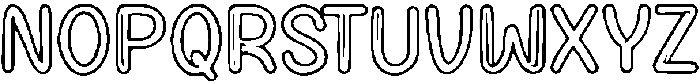 Huduzo ttf (400) Font UPPERCASE