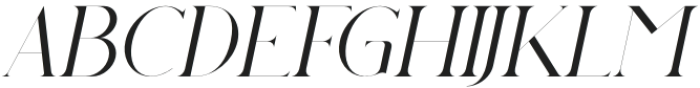 Huelicht Italic otf (400) Font UPPERCASE