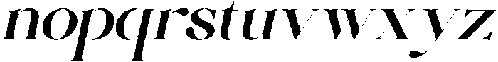 Huffleheim Italic otf (400) Font LOWERCASE