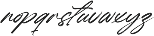 Hugetta Amphals Italic Italic otf (400) Font LOWERCASE