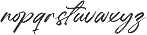 Hugetta Amphals otf (400) Font LOWERCASE