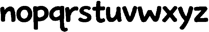 Huggie Type Regular otf (400) Font LOWERCASE