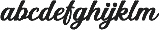 Hughes BoldRough otf (700) Font LOWERCASE