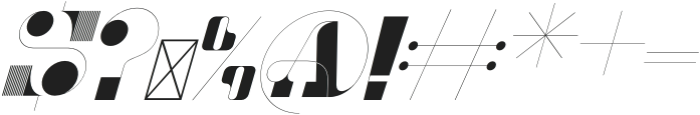 Hughes Display Italic otf (400) Font OTHER CHARS