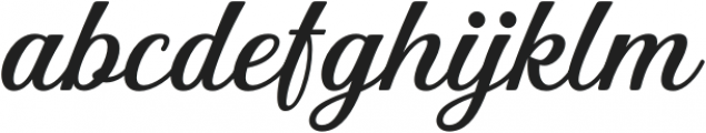 Hughes Regular otf (400) Font LOWERCASE