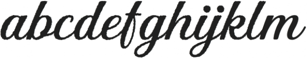 Hughes Rough otf (400) Font LOWERCASE