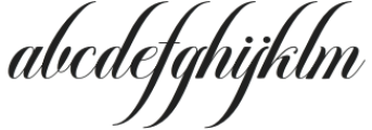 Hughetta Regular otf (400) Font LOWERCASE