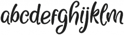 Hughoney Regular otf (400) Font LOWERCASE