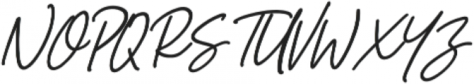 Hughson Bold Italic otf (700) Font UPPERCASE