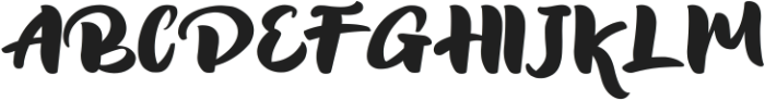 Hughug Regular ttf (400) Font UPPERCASE