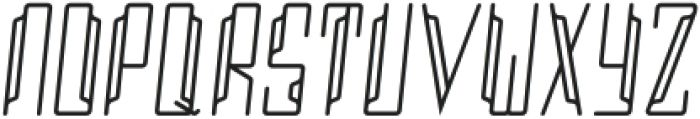 Hulalaby Line Italic otf (400) Font LOWERCASE
