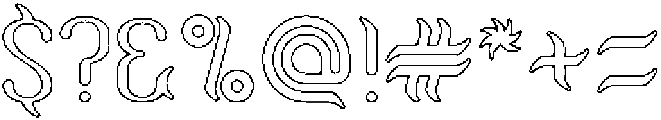 Humaira Aruna Jasmine-Hollow otf (400) Font OTHER CHARS