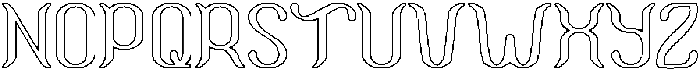 Humaira Aruna Jasmine-Hollow otf (400) Font UPPERCASE