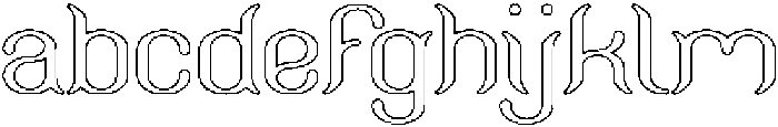 Humaira Aruna Jasmine-Hollow otf (400) FONT