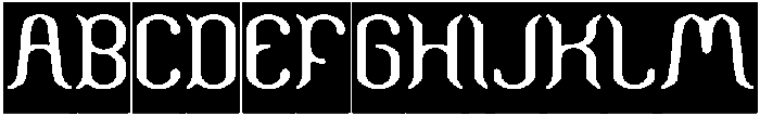 Humaira Aruna Jasmine-Inverse otf (400) Font UPPERCASE