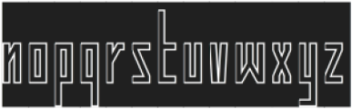 Human Alter Ego-Hollow-Inverse otf (400) Font LOWERCASE