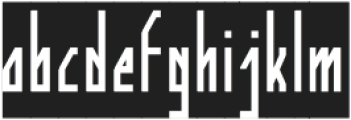 Human Alter Ego-Inverse otf (400) Font LOWERCASE