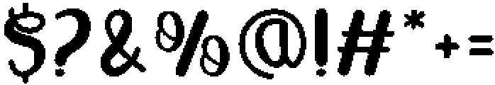 Human Form otf (400) Font OTHER CHARS