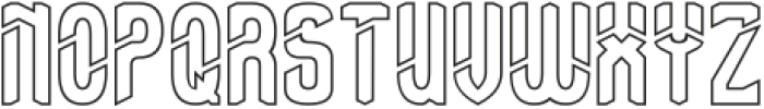 Human Graphic-Hollow otf (400) Font UPPERCASE