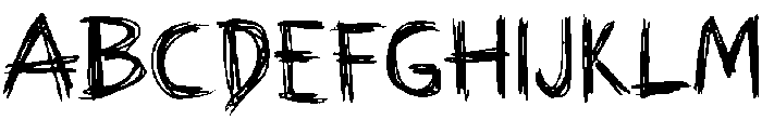 Human Scratch Regular otf (400) Font UPPERCASE