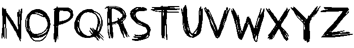 Human Scratch Regular otf (400) Font UPPERCASE