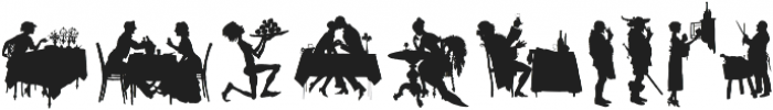 Human Silhouettes Two ttf (400) Font OTHER CHARS