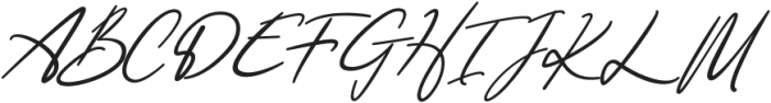 Humanist Signature Italic otf (400) Font UPPERCASE