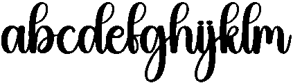 Humble Regular otf (400) Font LOWERCASE