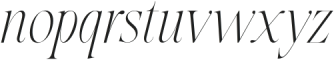 Humility Thin Italic otf (100) Font LOWERCASE