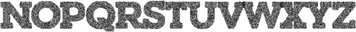 Hundra Stipple otf (400) Font UPPERCASE