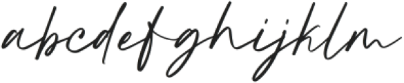 Hundred Signature otf (400) Font LOWERCASE