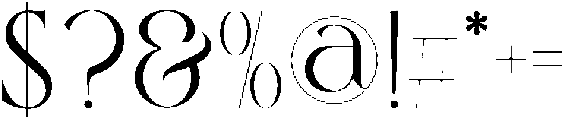 Hunter Regular otf (400) Font OTHER CHARS
