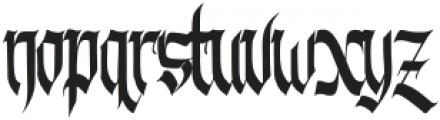 Hunterlife otf (400) Font LOWERCASE