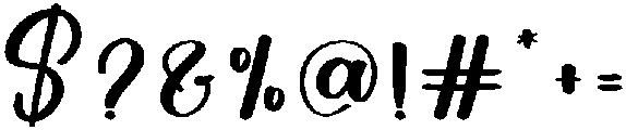 Hunting Regular otf (400) Font OTHER CHARS