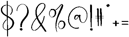 Hunting Regular otf (400) Font OTHER CHARS